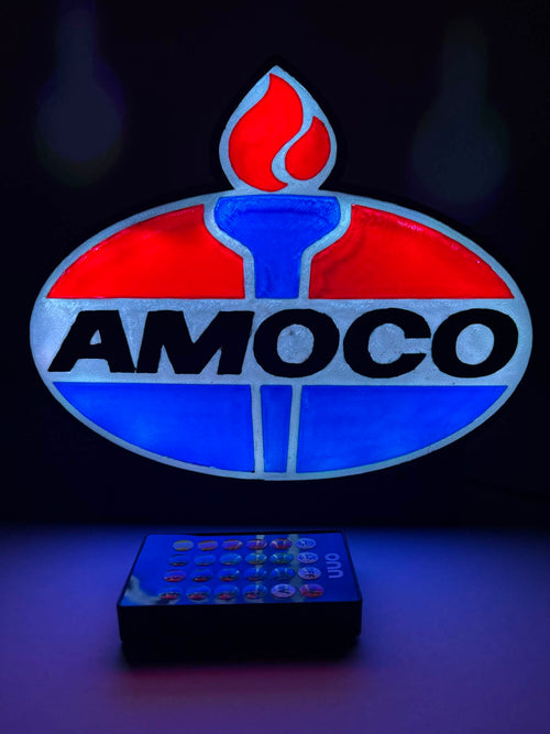 Amoco Gas Station Light Box