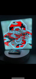 Ohio State Buckeyes Camo LED Light Box – Custom Team Wall Decor