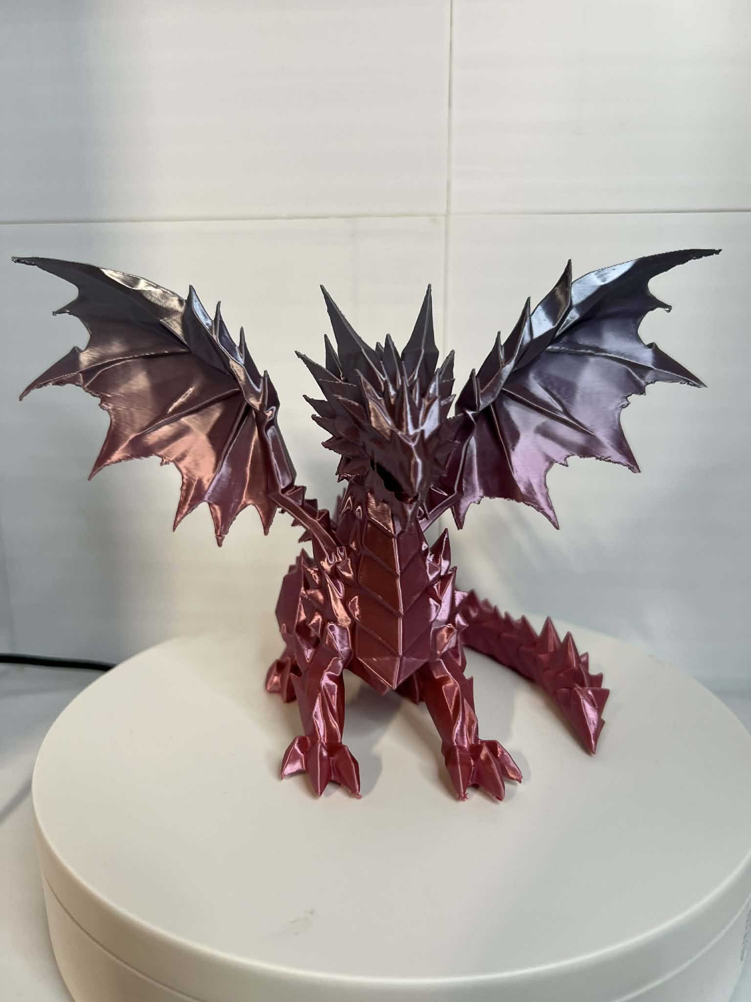 Crimson Shadowforge Dragon- Premium 3D Printed Collectible