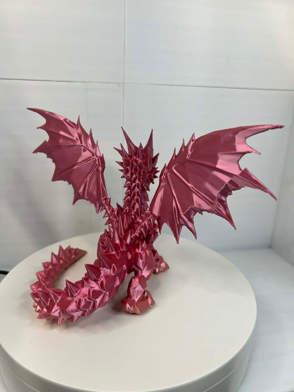 Crimson Shadowforge Dragon- Premium 3D Printed Collectible