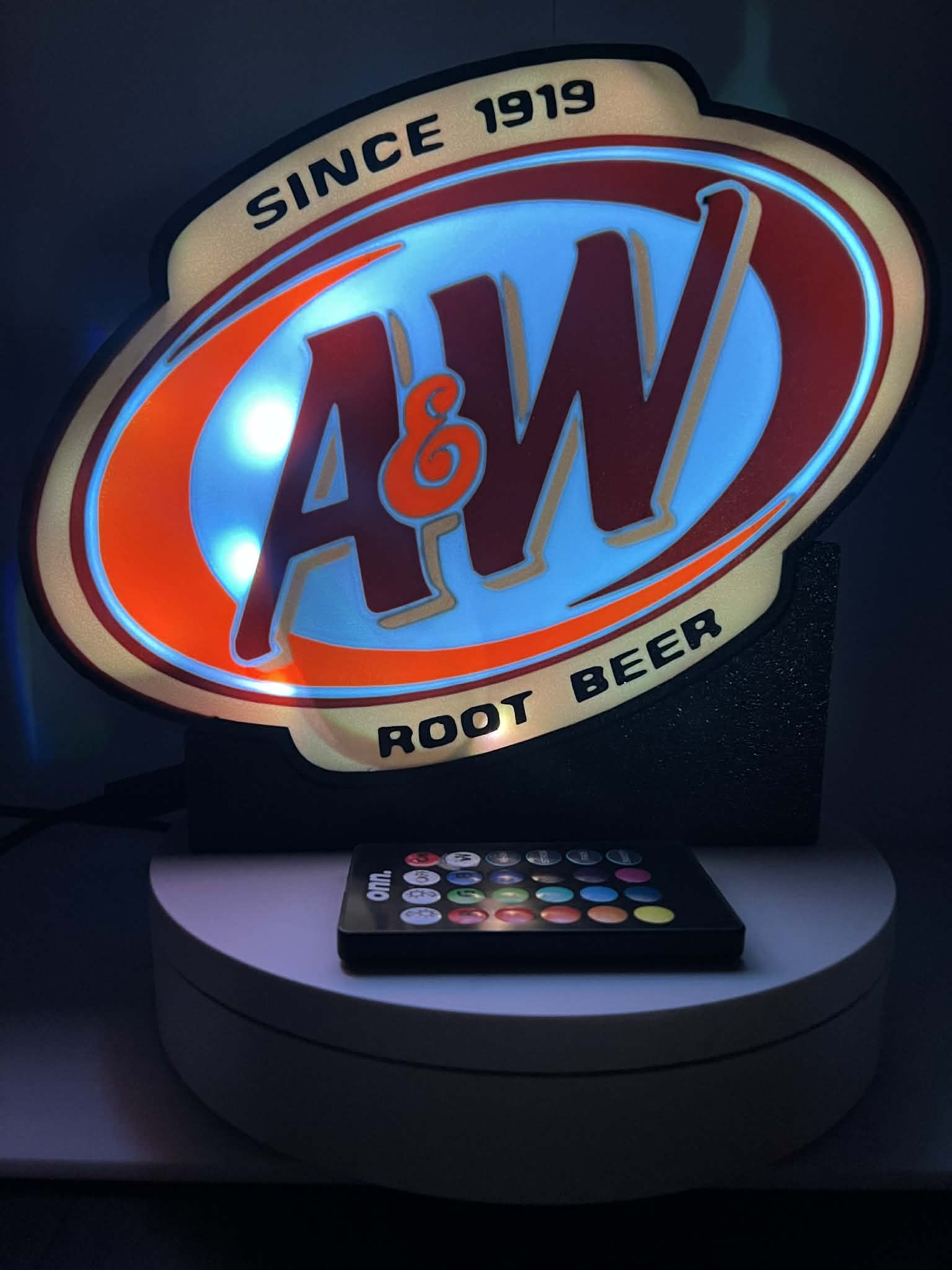 A&W Root Beer Vintage Light Box