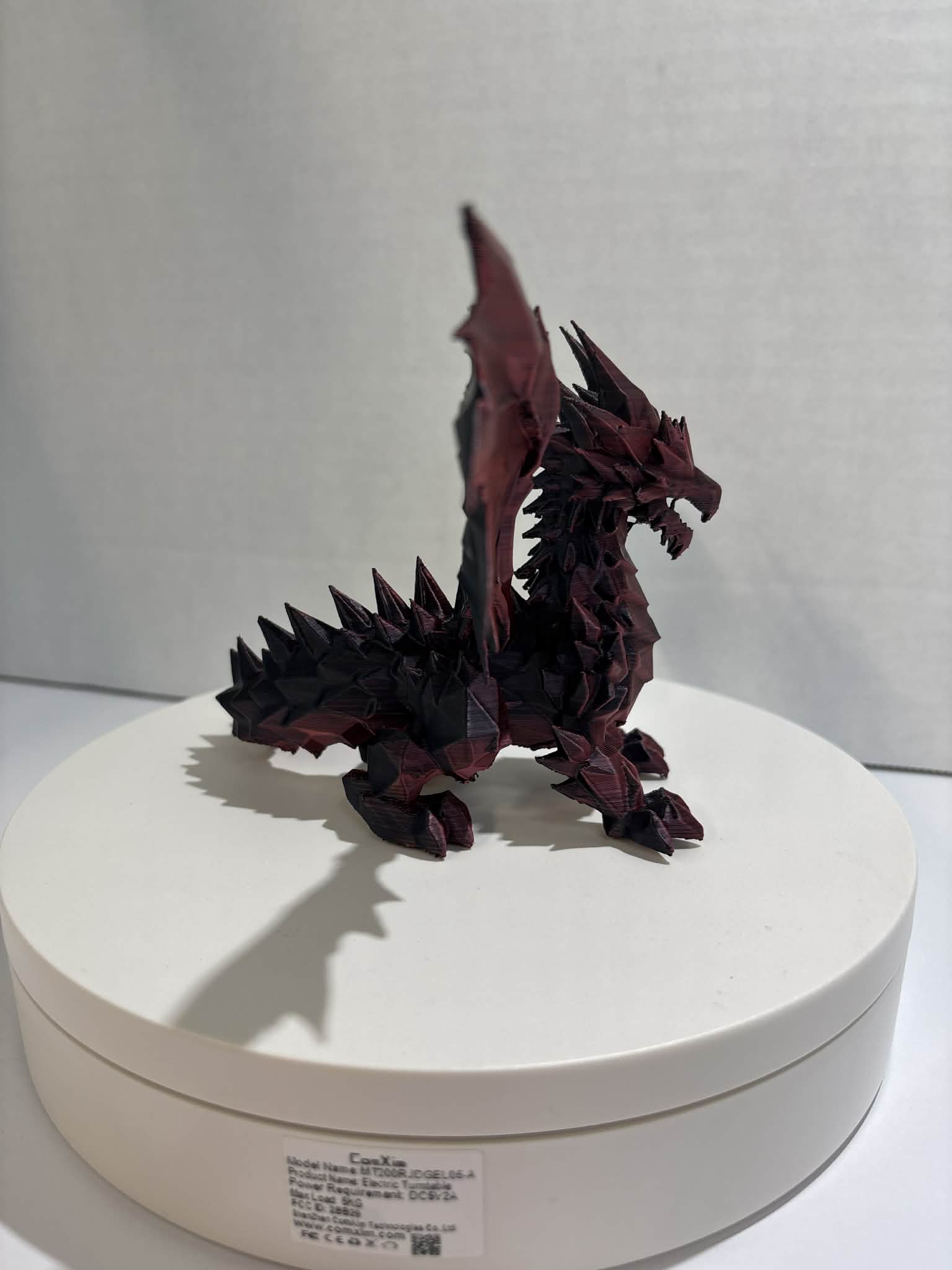 Crimson Shadowforge Dragon- Premium 3D Printed Collectible