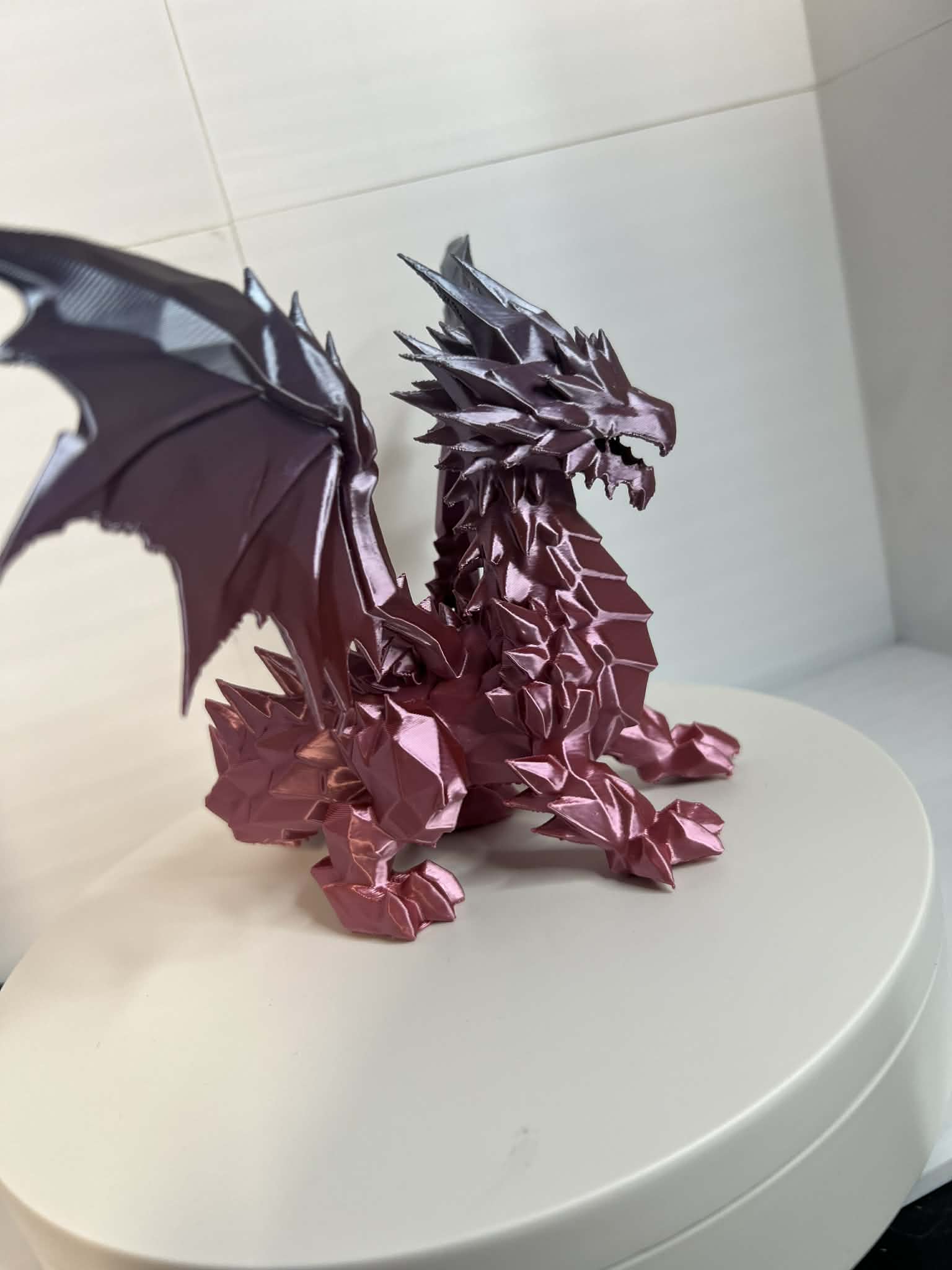 Crimson Shadowforge Dragon- Premium 3D Printed Collectible