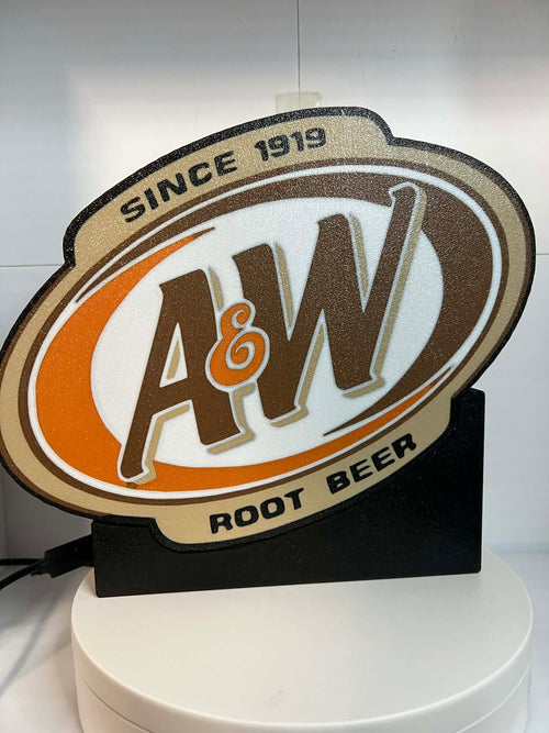 A&W Root Beer Vintage Light Box