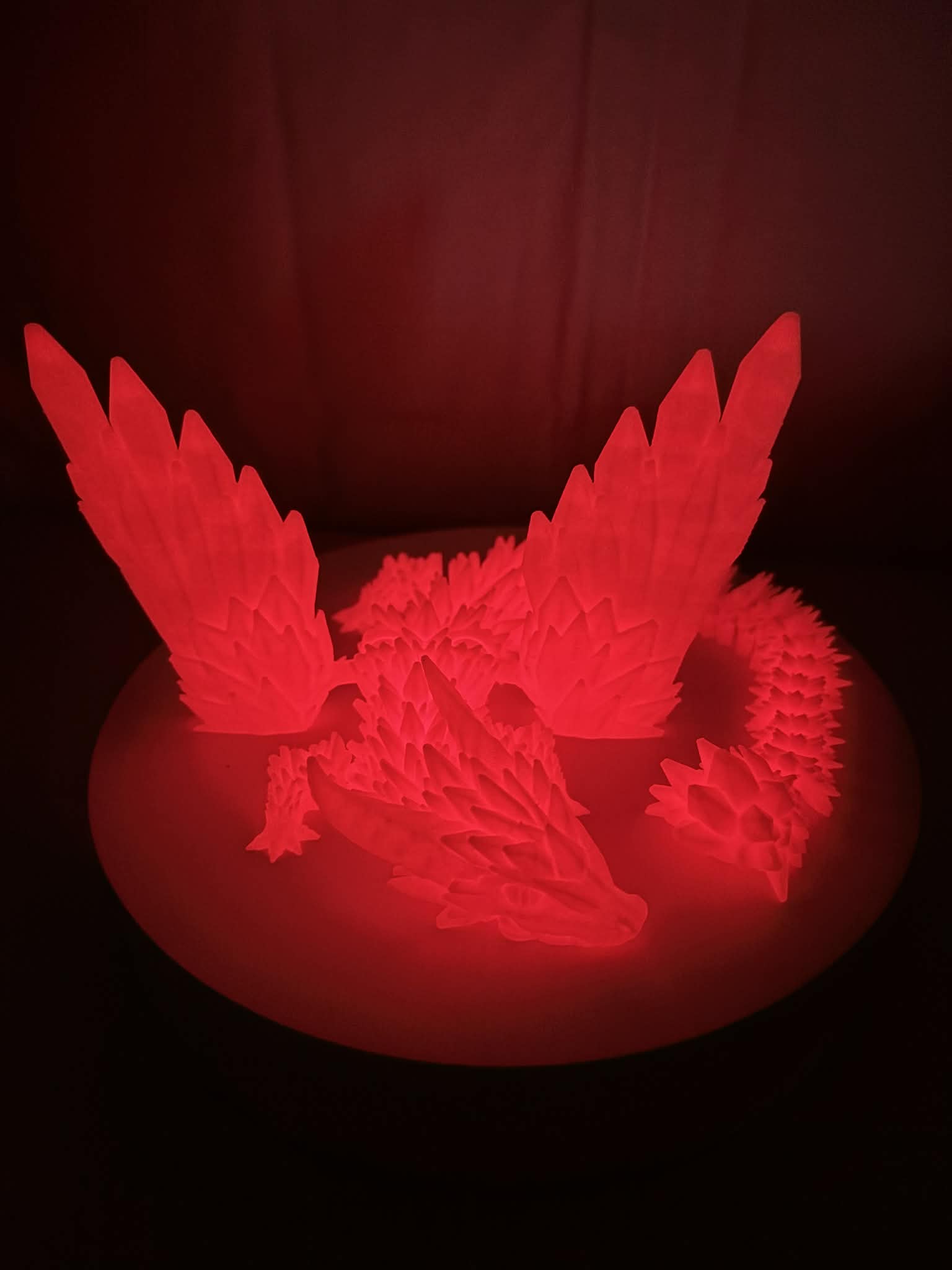 Radiant Ember Crystal Dragon