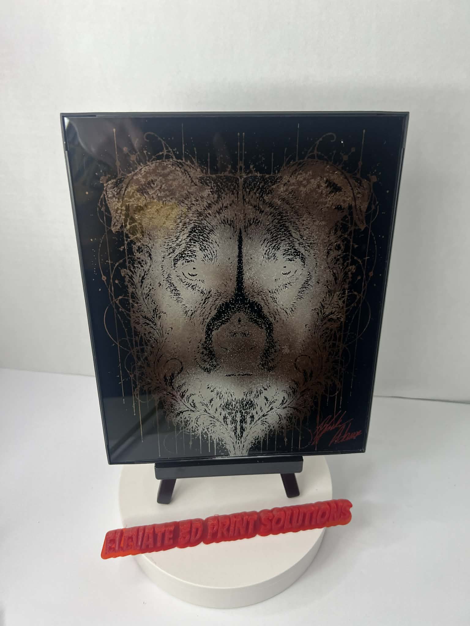 Pitbull Face Laser Engraved Piece
