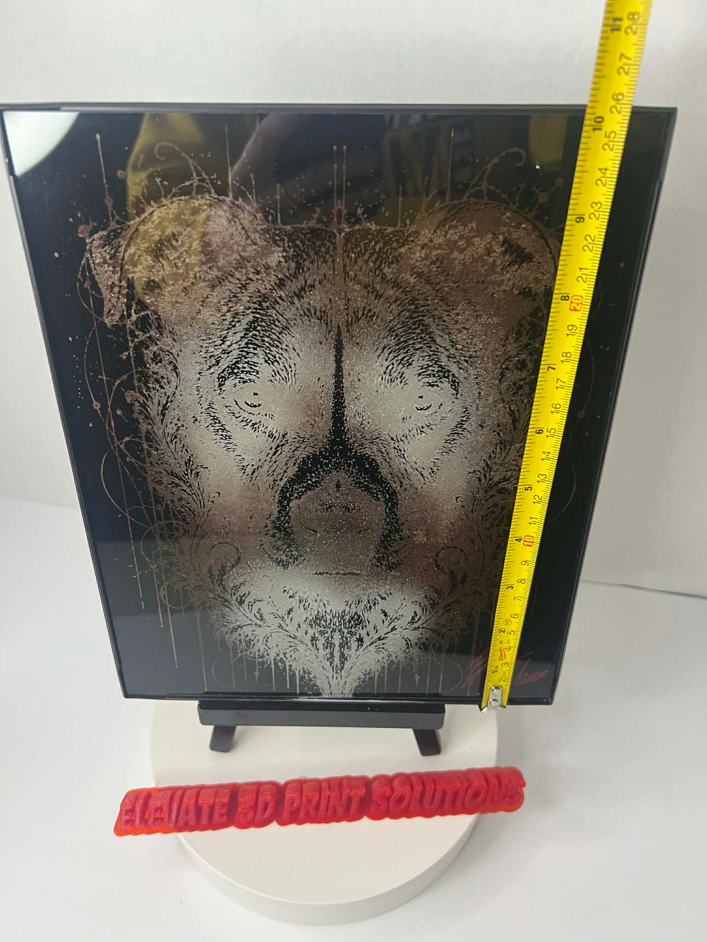 Pitbull Face Laser Engraved Piece