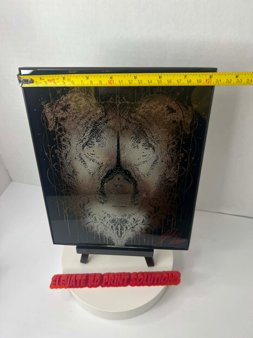 Pitbull Face Laser Engraved Piece