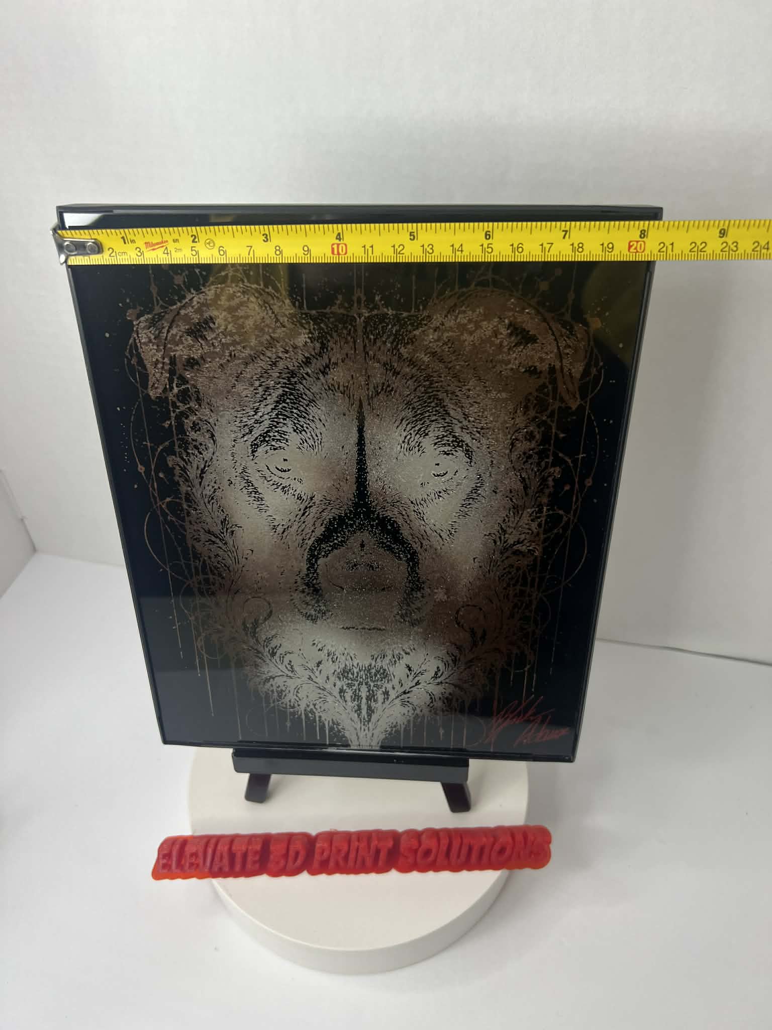Pitbull Face Laser Engraved Piece