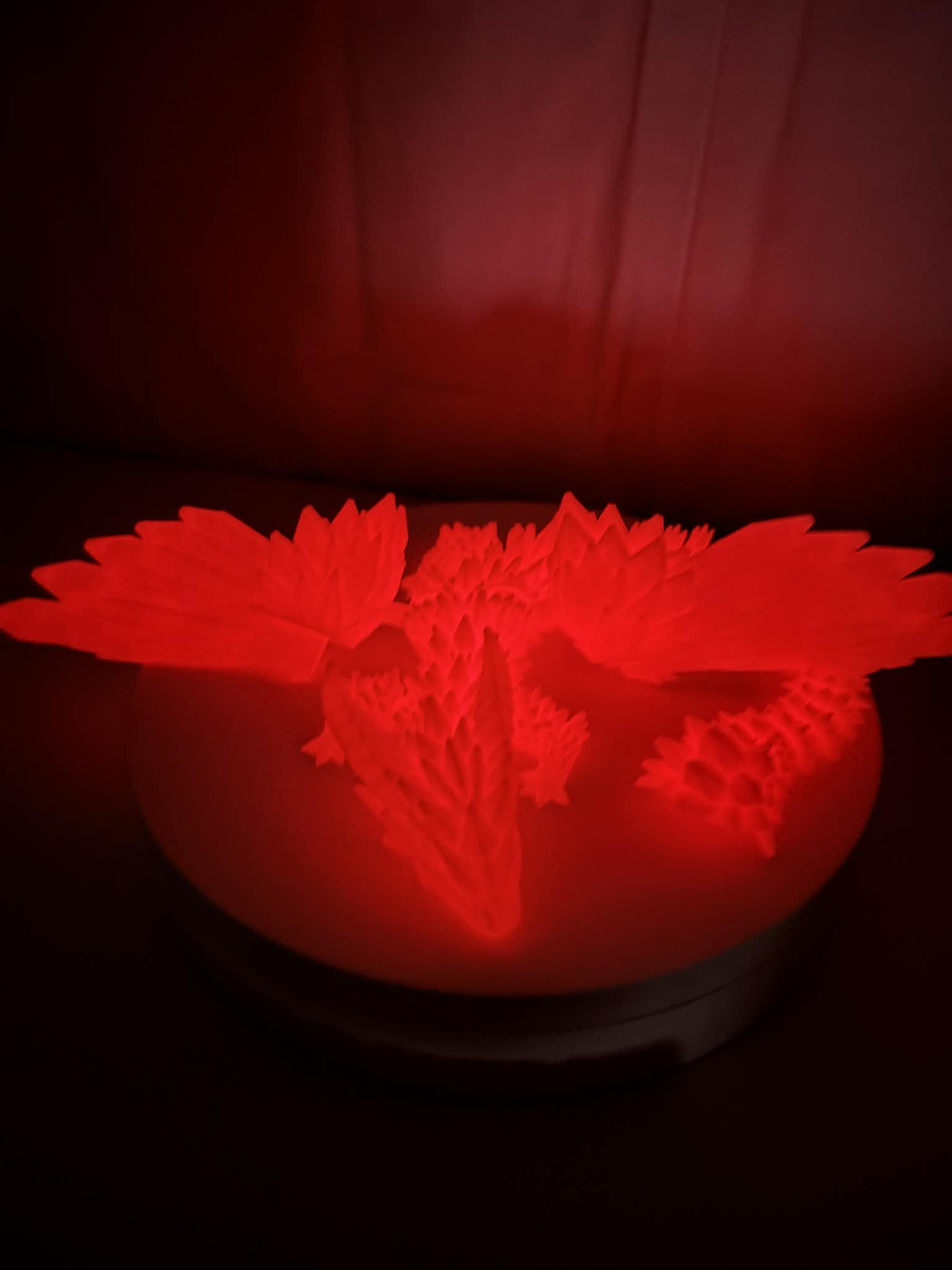 Radiant Ember Crystal Dragon