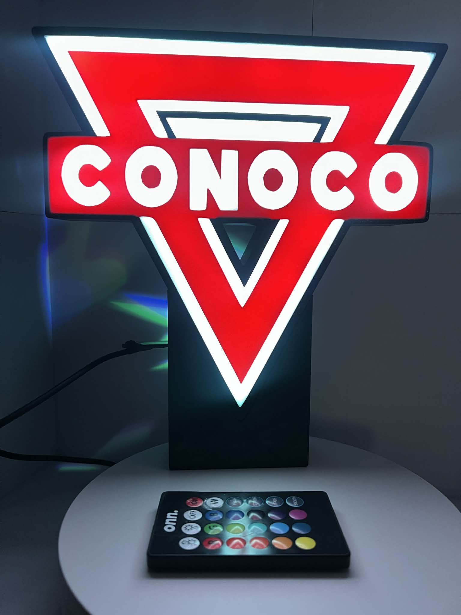 Retro Conoco Gas Station Light Box